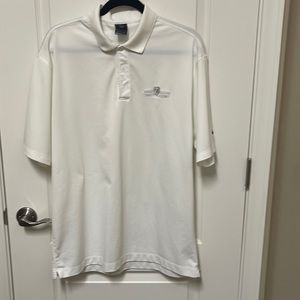 Men’s Nike golf shirt White size Large.